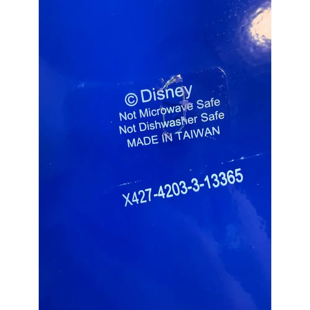 Disney Parks Mickey Mouse Blue Metal Ice Bucket Lid Liner Taiwan Missing Scoop